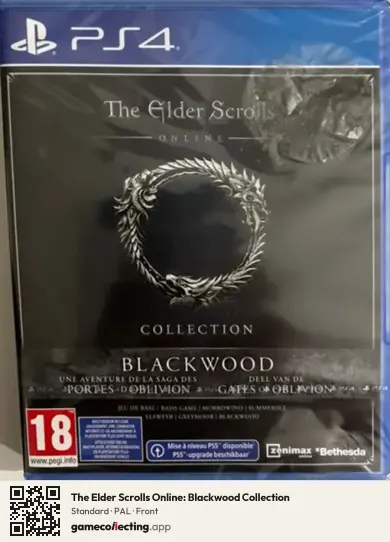 The Elder Scrolls Online: Blackwood Collection PlayStation 4, PAL box front