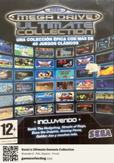 Sonic's Ultimate Genesis Collection PlayStation 3, Spain box front