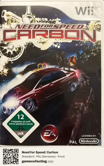 Need for Speed: Carbon Nintendo Wii, Germany box front