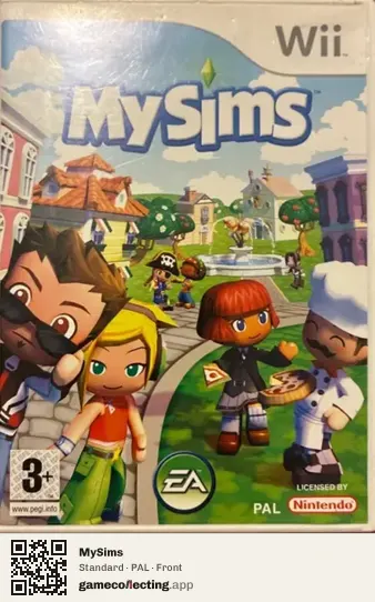 MySims Nintendo Wii, PAL box front