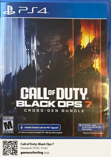 Call of Duty: Black Ops 7 PlayStation 4, NTSC box front