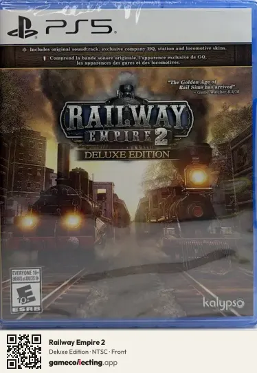 Railway Empire 2 PlayStation 5, NTSC box front