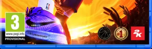 NBA 2K23, the PEGI square on its front