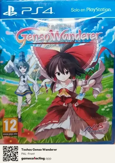 Touhou Genso Wanderer PlayStation 4, PAL box front