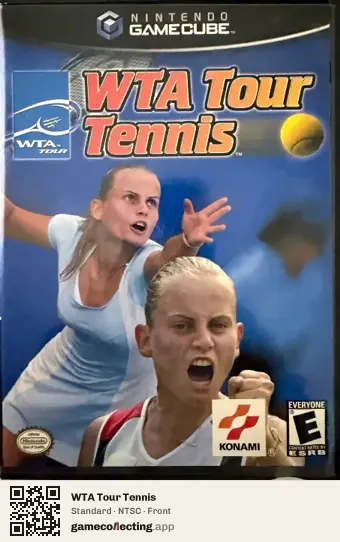 WTA Tour Tennis Nintendo GameCube, NTSC box front