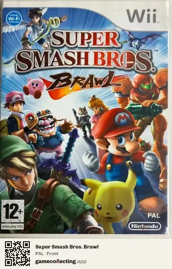 Super Smash Bros. Brawl Nintendo Wii, PAL box front