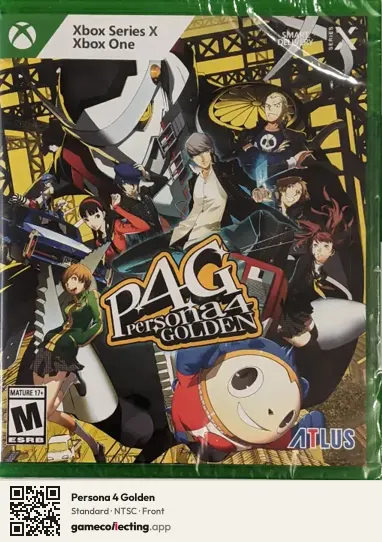 Persona 4 Golden Xbox Series X, NTSC box front