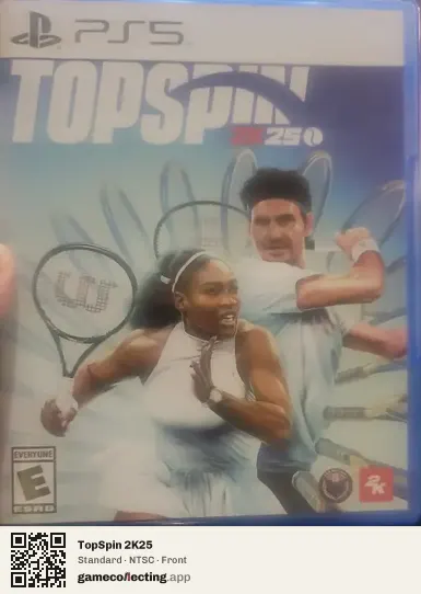 TopSpin 2K25 PlayStation 5, NTSC box front