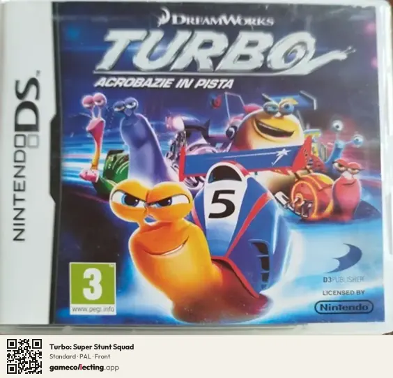 Turbo: Super Stunt Squad Nintendo DS, PAL box front
