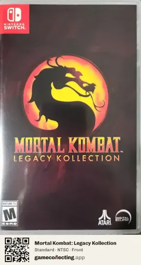 Mortal Kombat: Legacy Kollection Nintendo Switch, NTSC box front