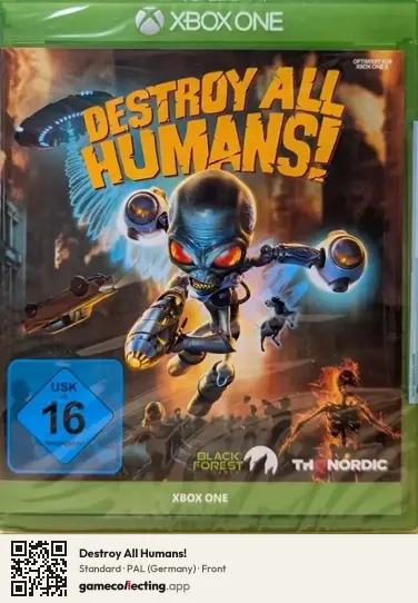 Destroy All Humans! Xbox One, Germany box front