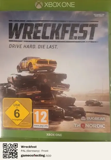 Wreckfest Xbox One, Germany box front