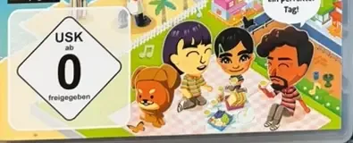 Tomodachi Life: Living the Dream, the USK square on its front