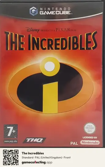 The Incredibles Nintendo GameCube, United Kingdom box front