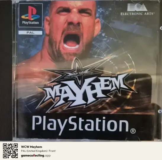 WCW Mayhem PlayStation, United Kingdom box front
