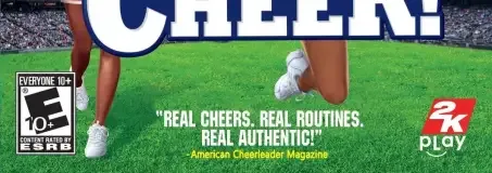 Let's Cheer!, the ESRB box on its front