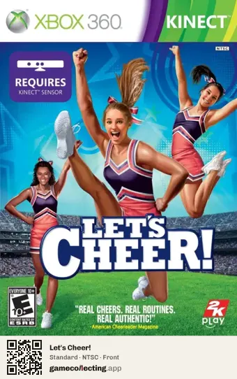 Let's Cheer! Xbox 360, NTSC box front