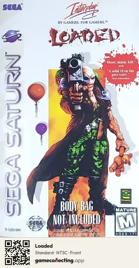 Loaded Sega Saturn, NTSC box front