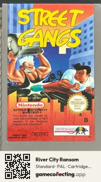 River City Ransom Nintendo Entertainment System, PAL cartridge label