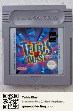 Tetris Blast Game Boy, PAL cartridge label