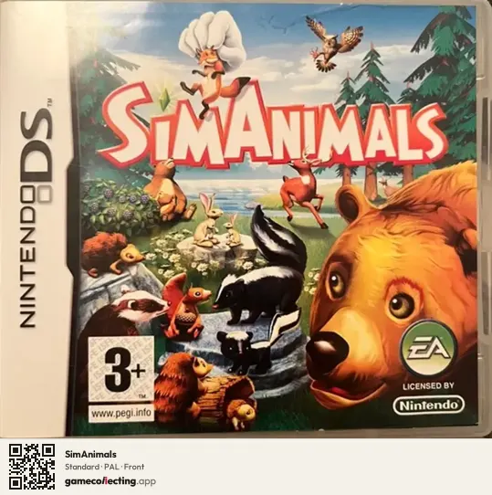 SimAnimals Nintendo DS, PAL box front