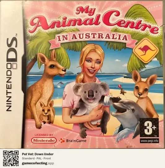 Pet Vet: Down Under Nintendo DS, PAL box front