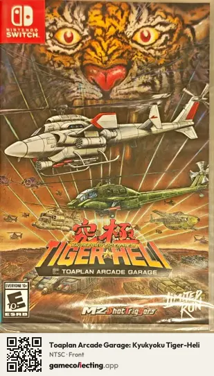 Toaplan Arcade Garage: Kyukyoku Tiger-Heli Nintendo Switch, NTSC box front