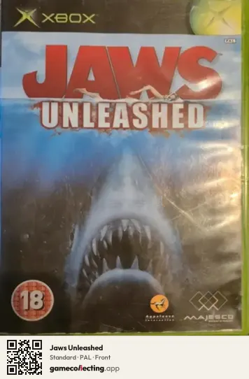 Jaws Unleashed Xbox, PAL box front