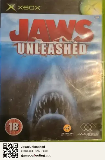 Jaws Unleashed Xbox, PAL box front