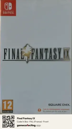 Final Fantasy IX Nintendo Switch, France box front