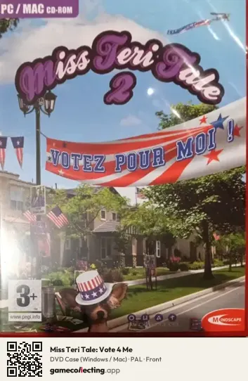 Miss Teri Tale: Vote 4 Me Computer, PAL box front