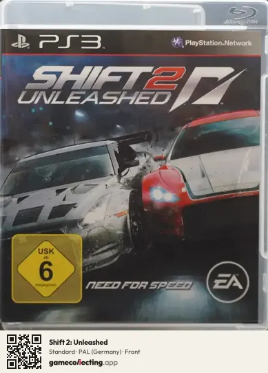 Shift 2: Unleashed PlayStation 3, Germany box front