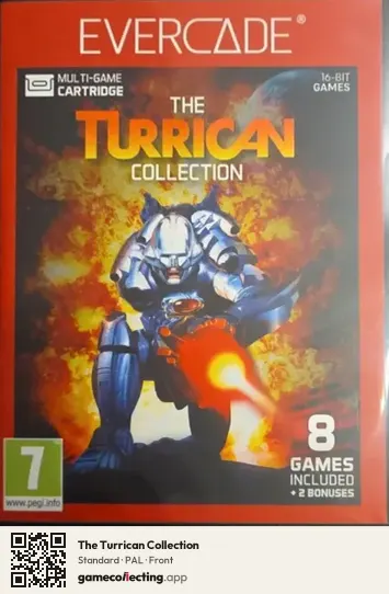The Turrican Collection Evercade, PAL box front