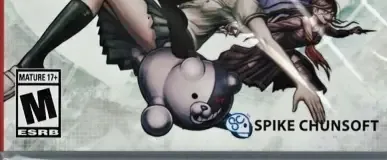 Danganronpa Decadence, the ESRB box on its front