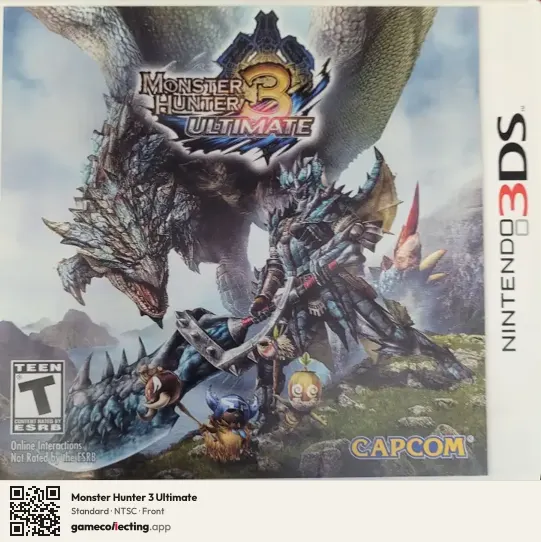 Monster Hunter 3 Ultimate Nintendo 3DS, NTSC box front