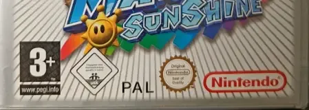 Super Mario Sunshine, the PEGI square on its front