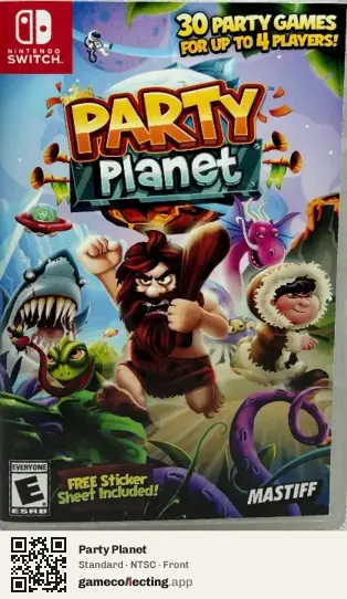 Party Planet Nintendo Switch, NTSC box front