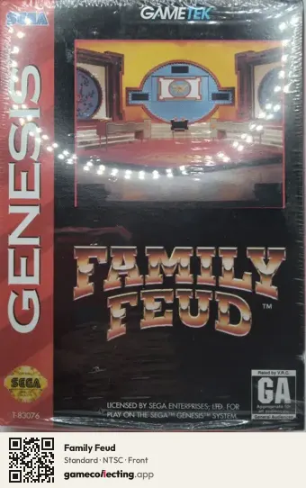 Family Feud Sega Mega Drive / Genesis, NTSC box front
