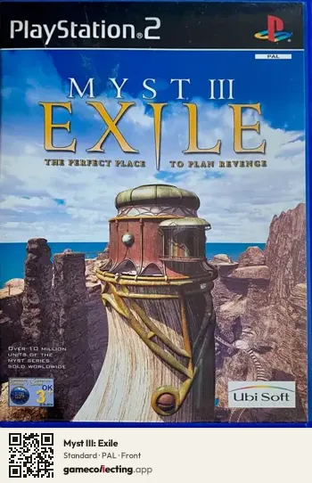 Myst III: Exile PlayStation 2, PAL box front