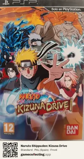 Naruto Shippuden: Kizuna Drive PlayStation Portable, Spain box front