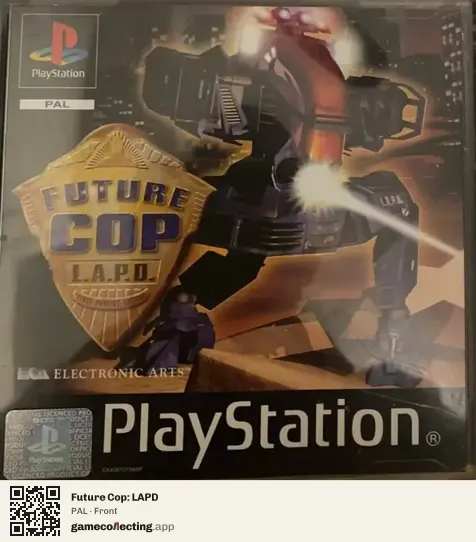 Future Cop: LAPD PlayStation, PAL box front