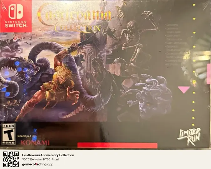 Castlevania Anniversary Collection Nintendo Switch, NTSC box front