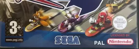 Sonic Riders, the PEGI square on its front