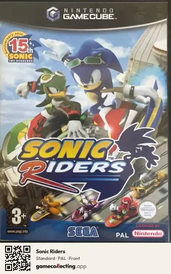 Sonic Riders Nintendo GameCube, PAL box front