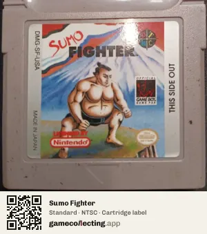 Sumo Fighter Game Boy, NTSC cartridge label