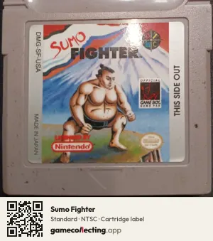 Sumo Fighter Game Boy, NTSC cartridge label