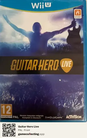 Guitar Hero Live Nintendo Wii U, PAL box front