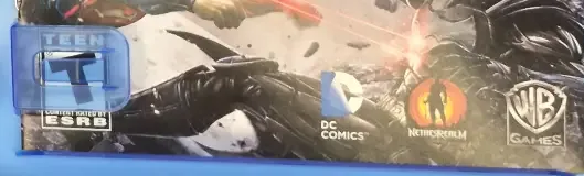 Injustice: Gods Among Us, the ESRB box on its front
