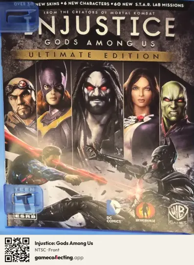 Injustice: Gods Among Us PlayStation 4, NTSC box front