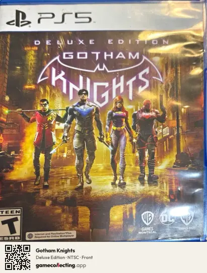 Gotham Knights PlayStation 5, NTSC box front